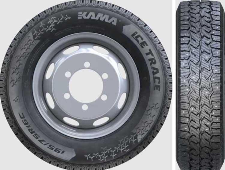 Kama Tyres выводит на рынок новые шипованные шины Kama Ice Trace.