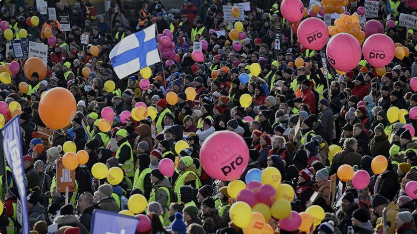 Забастовки в Финляндии влияют на работу Nokian.